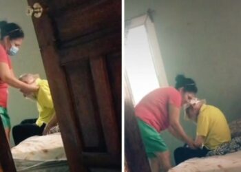 Alldaynews.gr Παρά την εγκατάλειψη από τον σύζυγο της, φροντίζει και λούζει τον πρώην πεθερό της με μεγάλη αφοσίωση