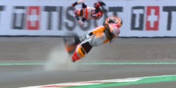 Moto GP: Τρομακτικό ατύχημα ο Marquez – Εκτός αγώνα με διάσειση ο Ισπανός[video]