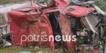 Alldaynews.gr Εκτροπή πυροσβεστικού οχήματος-Τραυματίες 2 Πυροσβέστες