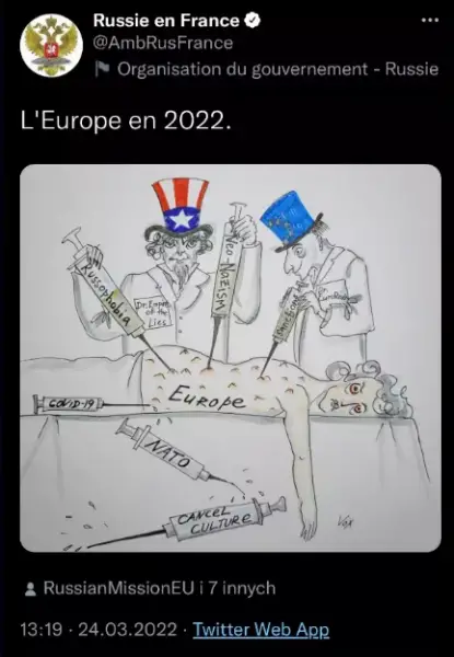 σκίτσο Ρωσία tweet Γαλλία Παρίσι