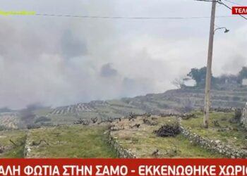 Μαίνεται η φωτιά στη Σάμο: “Θα καίει μέχρι αύριο” – Προσήχθη ύποπτος (video)