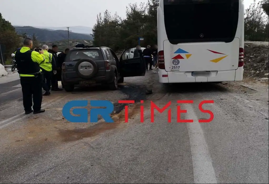 Θεσσαλονίκη: Σύγκρουση ΙΧ με λεωφορείο-Ένας Νεκρός και 3 Τραυματίες (φωτο, video)