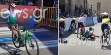 Κρήτη: Ποδηλάτης ”Έφαγε Τούμπα” ενώ πανηγύριζε τον τερματισμό του![video]