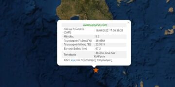 Alldaynews.gr Πριν Λίγο: Σεισμός 5R στα Κύθηρα – Αισθητός στη Νότια Ελλάδα