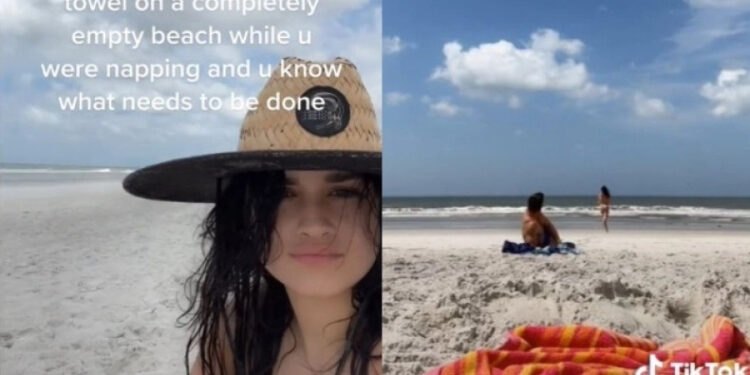 Alldaynews.gr Σε άδεια παραλία άντρας ξάπλωσε κοντά σε κοπέλα – Η αντίδρασή της έγινε viral (video)