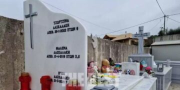 Alldaynews.gr Πάτρα: Παιχνίδια, σημειώματα και λουλούδια στο μνήμα Μαλένας, Ίριδας και Τζωρτζίνας – Συγκινητικές εικόνες