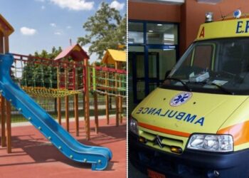 Τραγικό συμβάν σε παιδική χαρά: Κόπηκε το δάχτυλο σε 8χρονο κοριτσάκι [photo]