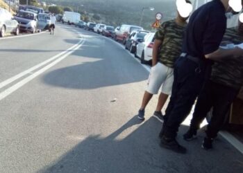 Λέσβος: Φωτογραφία-φρίκης από το πανηγύρι στον Ταξιάρχη Μανταμάδου