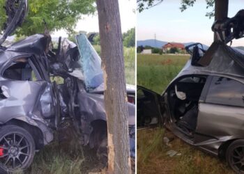 Σοβαρό τροχαίο τα ξημερώματα: Διαλύθηκε το αυτοκίνητο – Σε πολύ σοβαρή κατάσταση ο νεαρός οδηγός (φωτο)