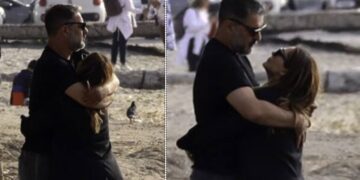 Τρελός έρωτας Βανδή-Μπισμπίκη! Καυτά φιλιά σε δημόσια θέα στη Θεσσαλονίκη![photos]