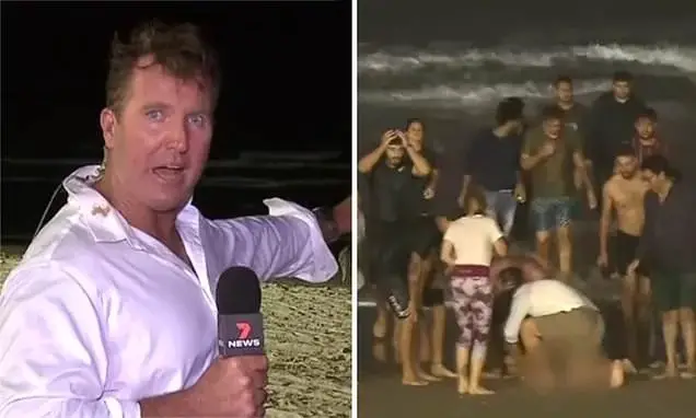 Δημοσιογράφος παρατά το ρεπορτάζ και ορμά στη θάλασσα για να σώσει 10χρονο που πνίγεται (video)