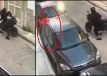 Πειραιάς: Έκλεψαν μηχανή μπροστά από γυναίκα που φώναζε (video)