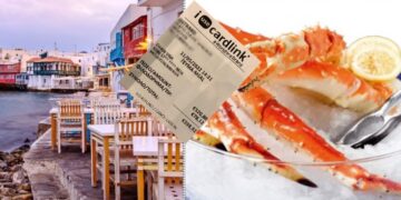 «Χρυσά» τα καβουροπόδαρα στη Μύκονο και Χοντρό Tips με το ζόρι! Δείτε την απόδειξη πόσο τους πήραν…