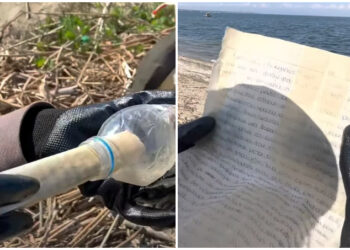 Γράμμα σε μπουκάλι με τάμα για ανεκπλήρωτο έρωτα ξέβρασε ο Θερμαϊκός (φωτο, video)