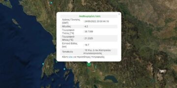 ΣΥΜΒΑΙΝΕΙ ΤΩΡΑ: Ισχυρός σεισμός στην Αμφιλοχία