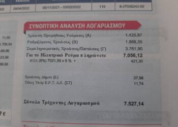 Alldaynews.gr Από λογαριασμούς 80 και 100 ευρώ καλούνται να πληρώσουν 7.500 για ρεύμα