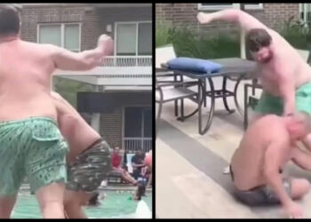 Η μάχη της ξαπλώστρας: Πατεράδες πλακώθηκαν στις μπουνιές (video)