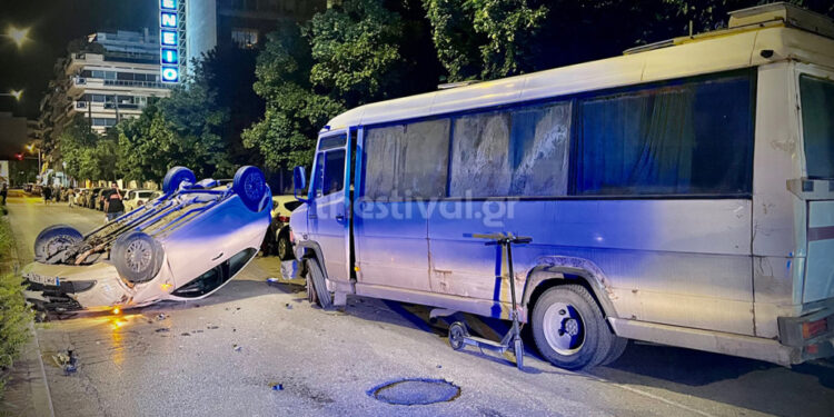 Alldaynews.gr Θεσσαλονίκη: Προκάλεσε σοβαρό τροχαίο με κλεμμένο λεωφορείο και έγινε «καπνός» για να γλιτώσει