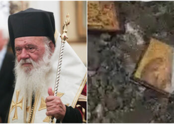 Απίστευτο: Εικόνες ξεβράστηκαν στη θάλασσα στην Εύβοια σήμερα που πήγε ο Ιερώνυμος – Δείτε Εικόνες