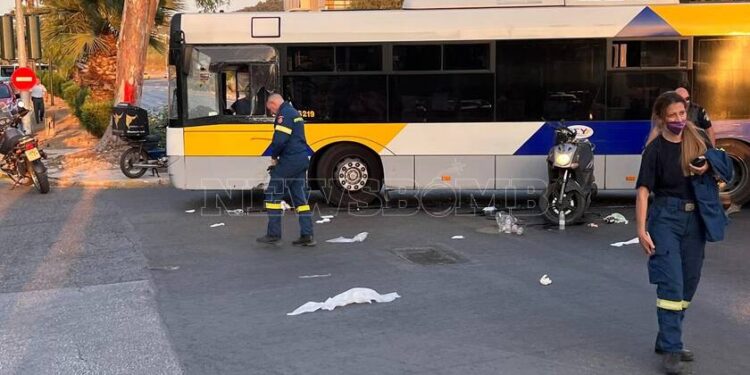 Τρομακτικό τροχαίο στην παραλιακή: Λεωφορείο συγκρούστηκε με μηχανή