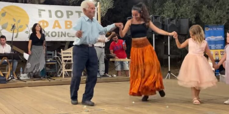 Γιώργος Κωβαίος: Αυτός είναι ο χορευταράς παππούς από τη Σχοινούσα[video]