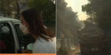 Alldaynews.gr Φωτιά στα Μέγαρα: Η αγωνιώδης προσπάθεια απεγκλωβισμού του συνεργείου του OPEN (video)