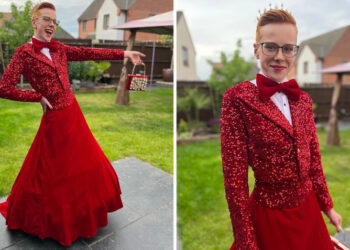 Alldaynews.gr 16χρονος πήγε στον χορό αποφοίτησης με εντυπωσιακή κόκκινη φούστα – Η περήφανη μαμά του