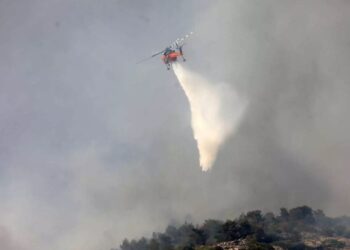 Φωτιά στην Καλλονή Τροιζήνας – Κινητοποιήθηκαν επίγειες και εναέριες δυνάμεις