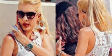 Η Μενεγάκη προκάλεσε… μποτιλιάρισμα στην Άνδρο: Πήγε στο ΑΤΜ με μαγιό και διάφανο φόρεμα και έγινε παvικός