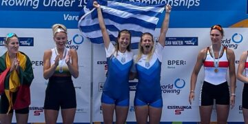 Alldaynews.gr Παγκόσμιες πρωταθλήτριες η Χρύσα Μπούρμπου και η Ευαγγελία Φράγκου στην κωπηλασία (vids)