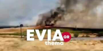 Καίγεται στο Σχηματάρι – Εκκενώνεται το Δήλεσι[photos]