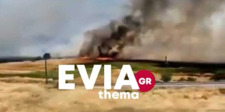 Καίγεται στο Σχηματάρι – Εκκενώνεται το Δήλεσι[photos]