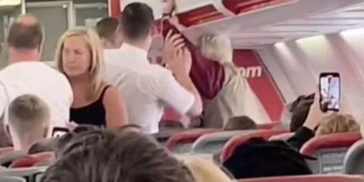 Alldaynews.gr Βίντεο Ντροπής-Απίθανες σκηνές σε πτήση προς Ρόδο: Γυναίκα επιτέθηκε σε αεροσυνοδό και ούρησε το κάθισμά της