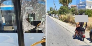 Alldaynews.gr Επίθεση με πέτρες σε λεωφορείο με τουρίστες στη Ρόδο