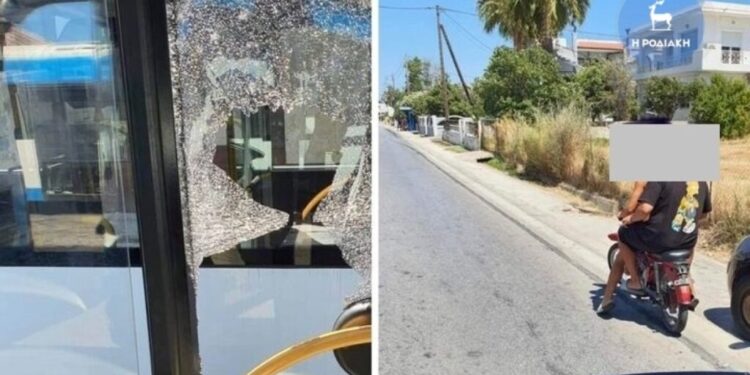 Alldaynews.gr Επίθεση με πέτρες σε λεωφορείο με τουρίστες στη Ρόδο