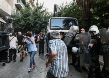 Εξάρχεια: Ξεκίνησαν οι εργασίες για το Μετρό παρουσία της αστυνομίας[video]