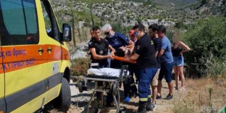 Alldaynews.gr Θάσος: Έπεσε με τη μηχανή του σε γκρεμό 120 μέτρων και σώθηκε