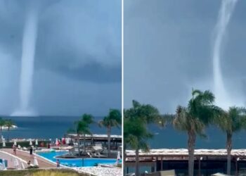 Χαλκιδική: Μεγάλος υδροστρόβιλος κοντά στην ακτή[video]