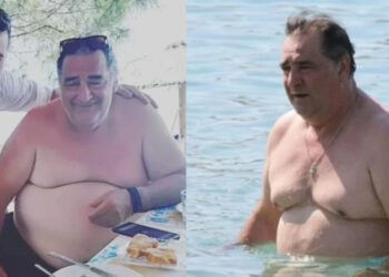 Alldaynews.gr Βασίλης Καρράς: Μαυρισμένος στη Μύκονο, τραβάει όλα τα βλέμματα με την κορμοστασιά του