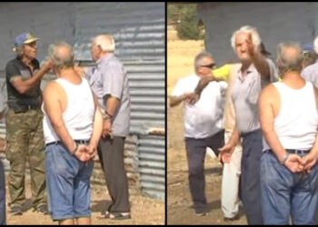 Ηλικιωμένοι έπαιξαν ξύλο μπροστά στην κάμερα: «Ποιος είναι κWλ0χ@ν€ίο, θα δεις στο σπίτι σου τι θα γίνει;» (video)