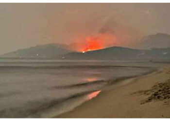 Φωτιά στη Θάσο: Αναζωπυρώθηκε το μέτωπο στη Σκάλα Ποταμιάς