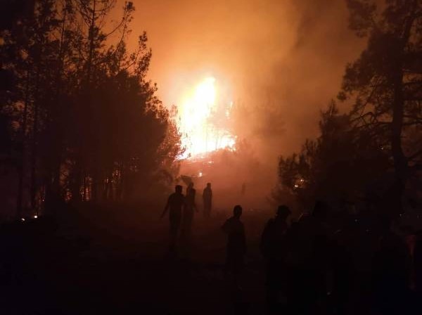 Εκτός ελέγχου η φωτιά στη Θάσο: Μάχη με τις φλόγες και εκκένωση στα Κοίνυρα (φωτο, video)