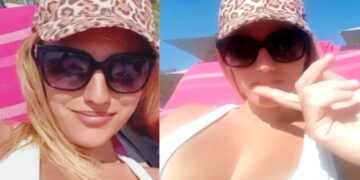 Η Άννα Κορακάκη ποζάρει στα βράχια με κίτρινο μπικίνι και είναι πραγματικά μια θεά