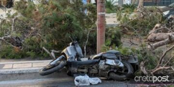 Alldaynews.gr Τραγωδία στην Κρήτη: Νεκρός 50χρονος οδηγός μηχανής – Καταπλακώθηκε από δέντρο (φωτο, video)