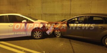 Άκτιο: Καραμπόλα μέσα στην υποθαλάσσια σήραγγα – Ατελείωτες ουρές μετά το τροχαίο (φωτο, video)