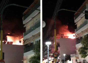 Ξάνθη: Φωτιά και εκρήξεις σε πολυκατοικία