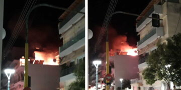 Alldaynews.gr Ξάνθη: Φωτιά και εκρήξεις σε πολυκατοικία