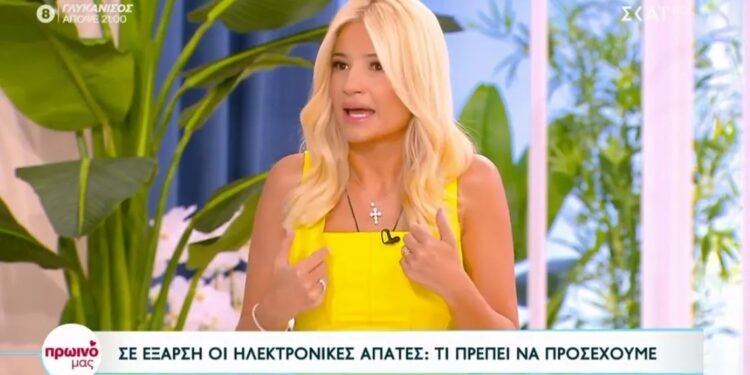Alldaynews.gr Φαίη Σκορδά: «Την πάτησα – Πάτησα το link και έγινε η μεταφορά χρημάτων»