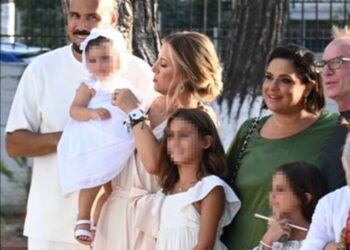 Δημήτρης Σκουλός: Βάφτισε την κόρη του στην Κόρινθο! Η συγκίνηση και ο εντυπωσιακός στολισμός