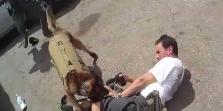 Αστυνομικοί σκοτώνουν έναν άνδρα που σημάδεψε το κεφάλι αστυνομικού σκύλου